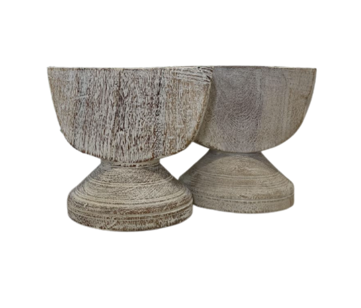 Delan : Wooden Seeder, Whitewashed