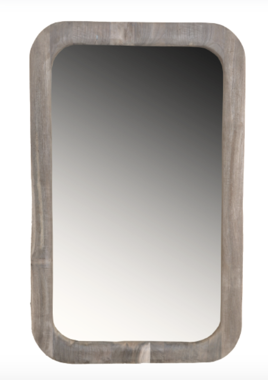 ADREL RECYCLED TEAK WOOD MIRROR NATURAL 70 X 110 CM
