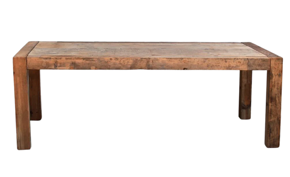 Galang : Reclaimed Wood Dining Table, Bleached 300cm