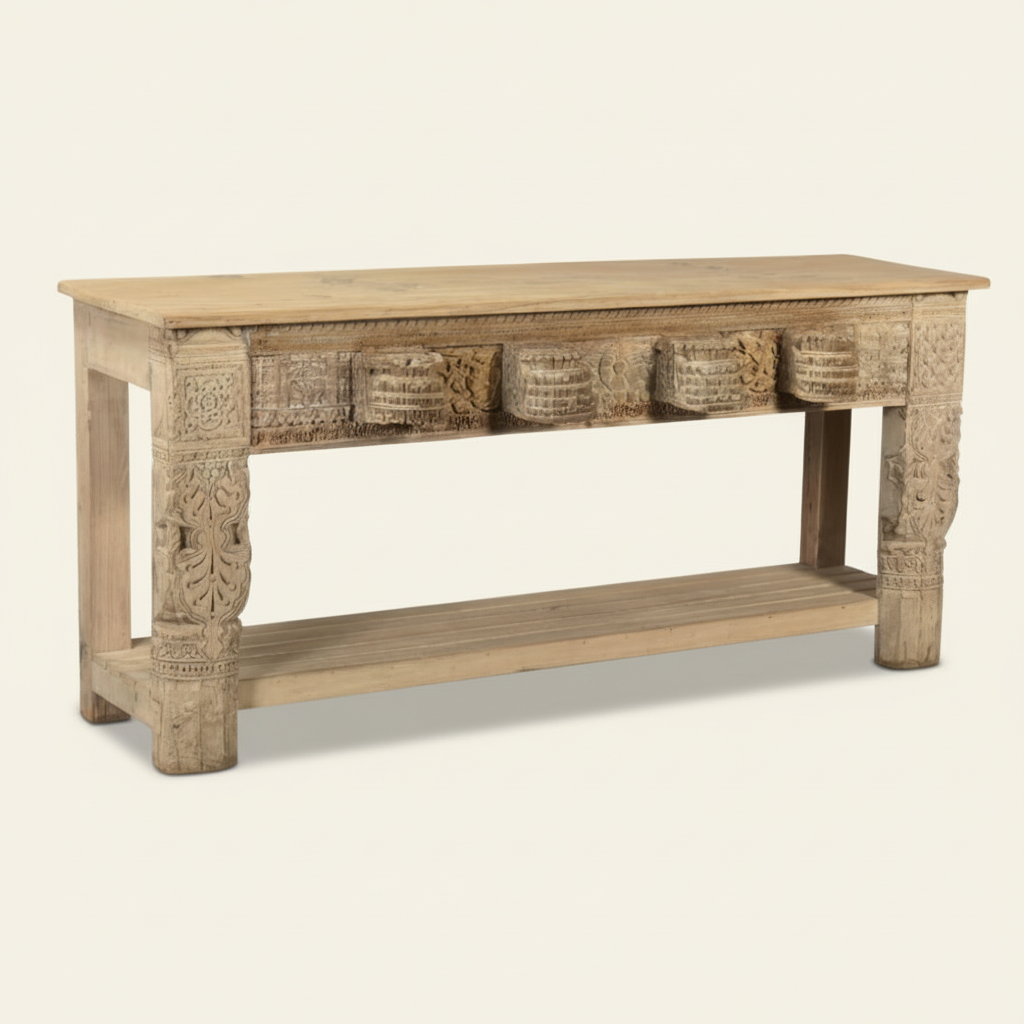 Kaashi : Carved Indian Console