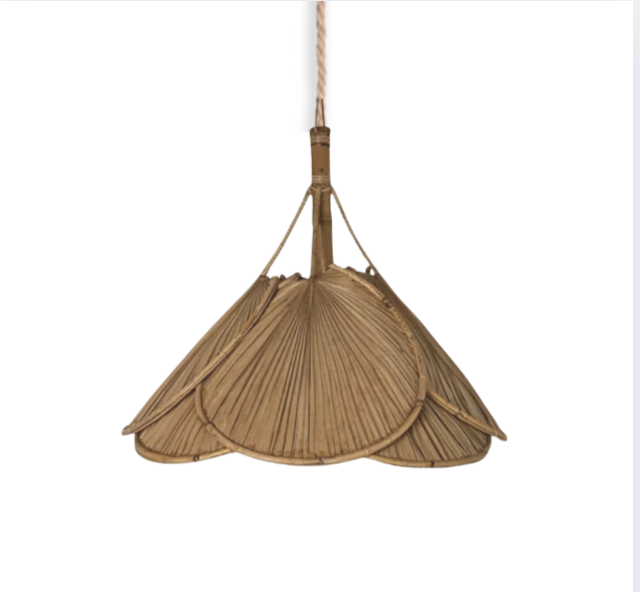 Pendant Light : Lweendo : Bamboo Fan 57cm Pendant Light