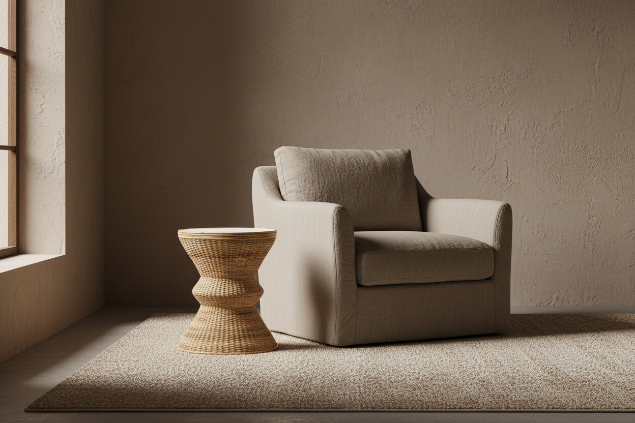 Ella : Rattan Side Table