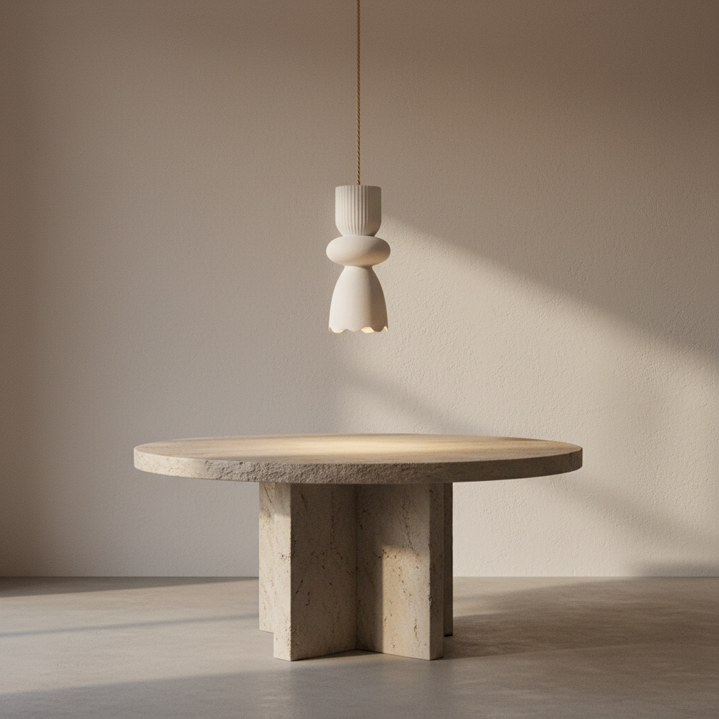 CLEARANCE PENDANT : Makena : Fibreglass Resin Pendant Light