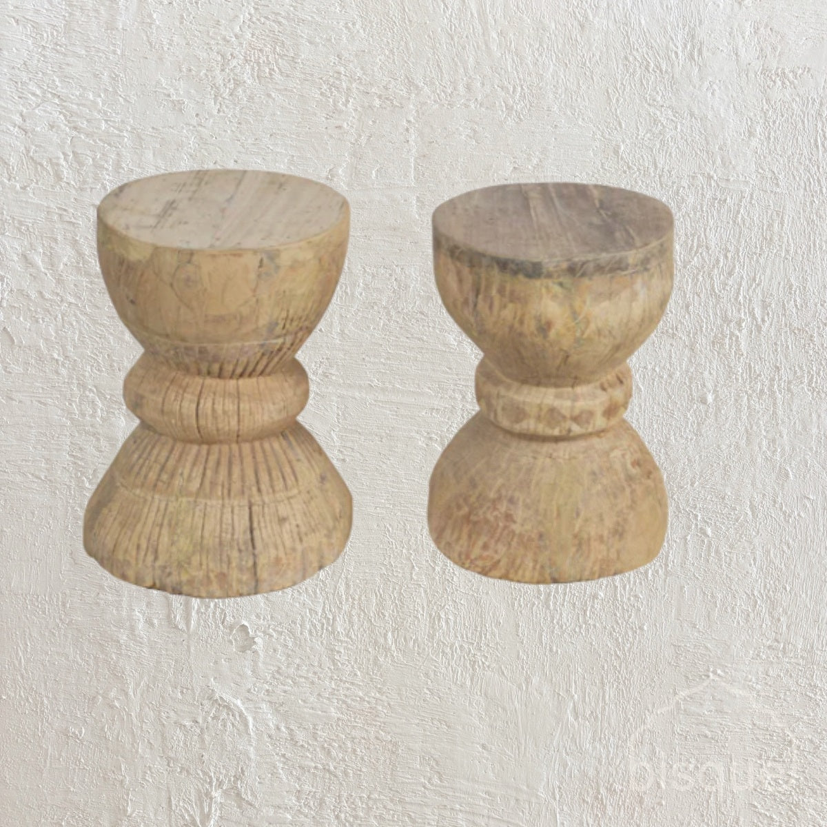 Indian Okhali Table, bleached