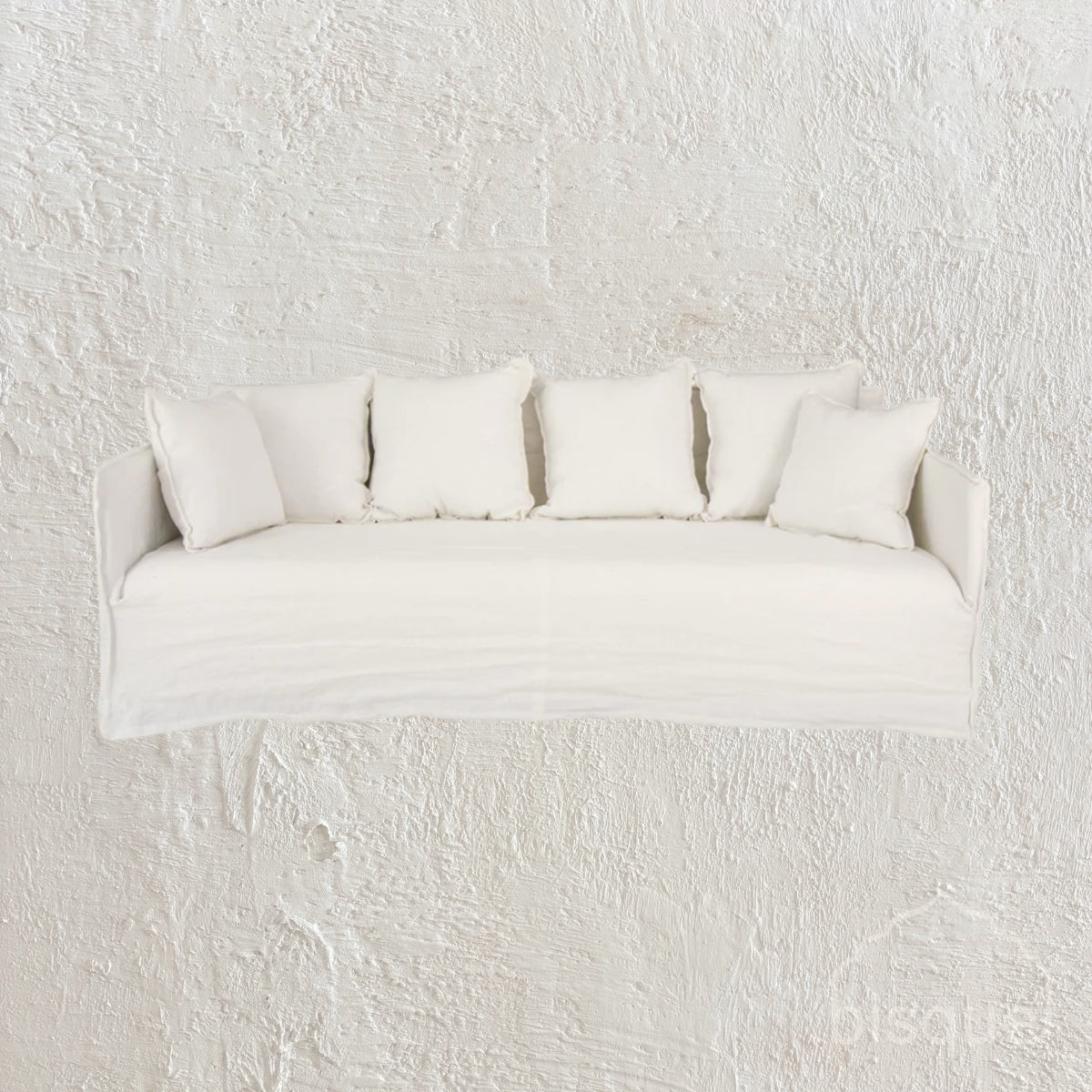 Khalia : 3 Seater Sofa, White