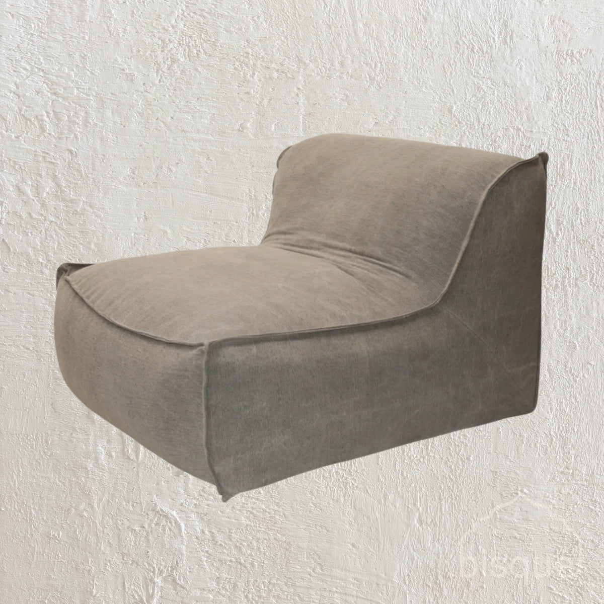 Lorenzo : Single Seater Slip Cover Sofa, Taupe