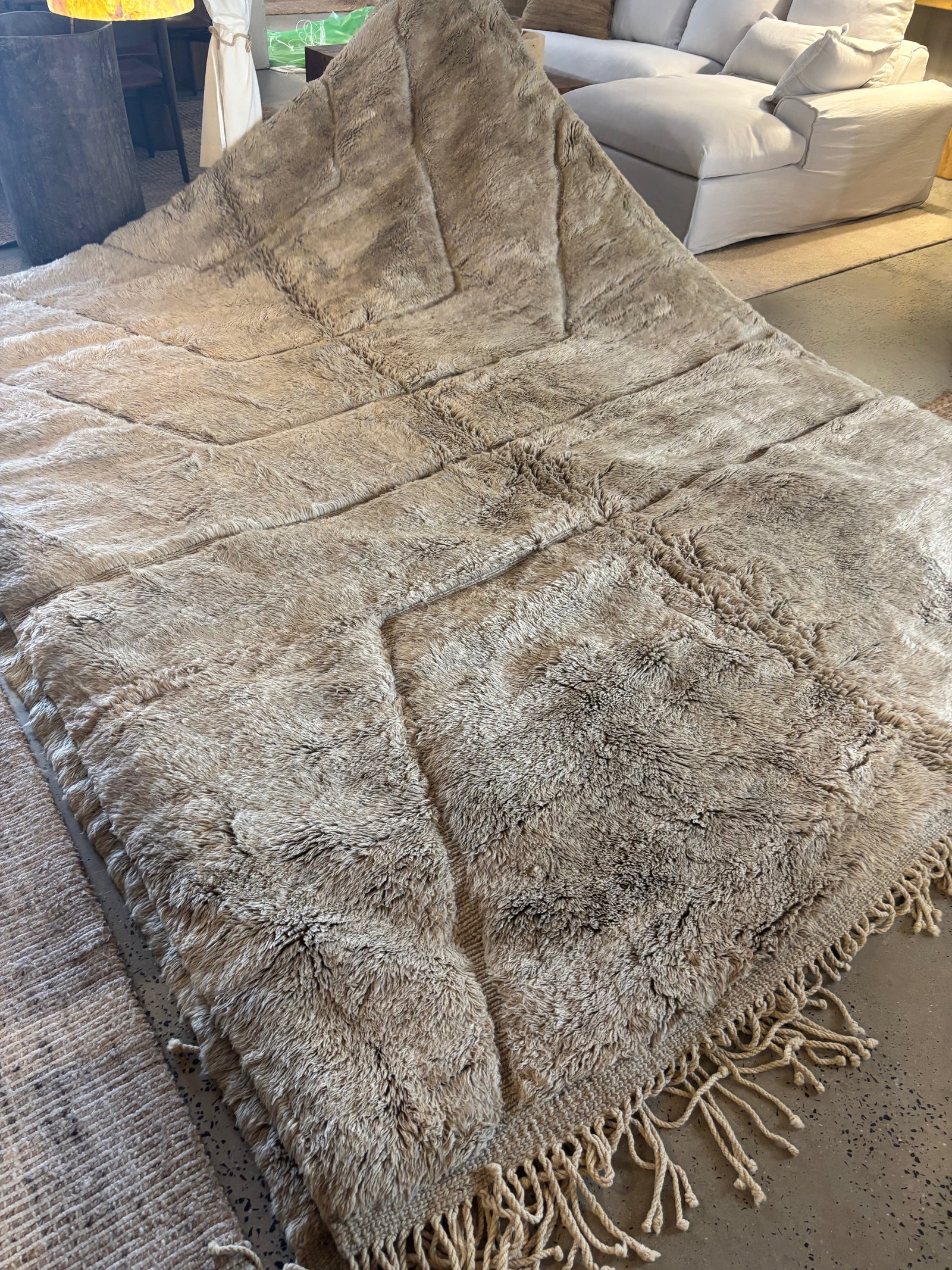 Tangier : Moroccan Rug, Taupe, Large