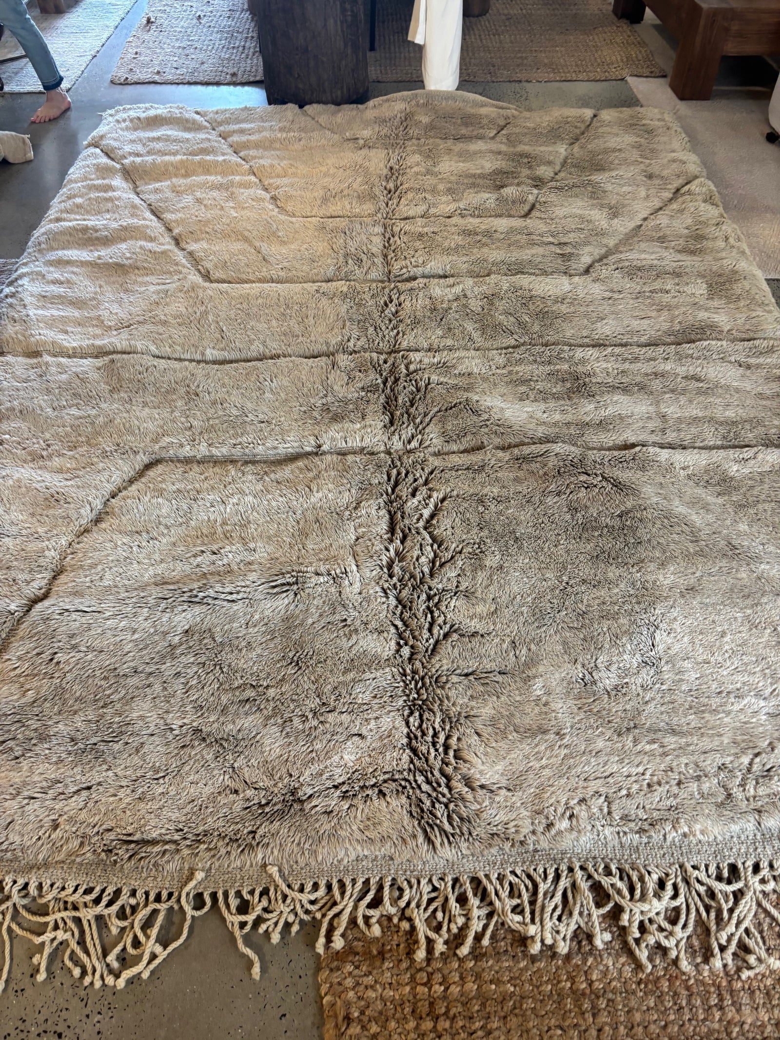 Tangier : Moroccan Rug, Taupe, Large