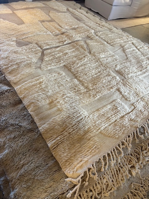 Taza : Moroccan Rug, Cream, Large