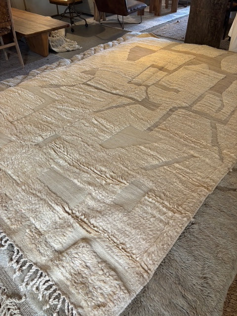 Taza : Moroccan Rug, Cream, Large