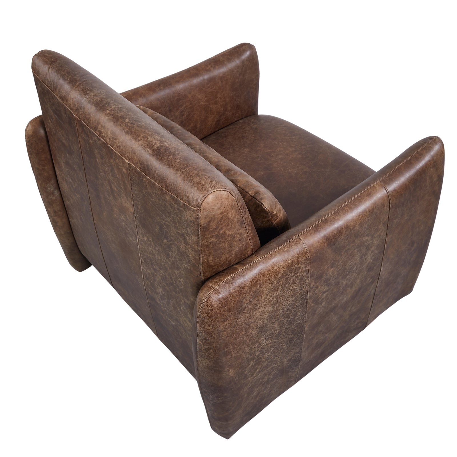 Salerno : Leather Occasional Chair, Leather, Whiskey