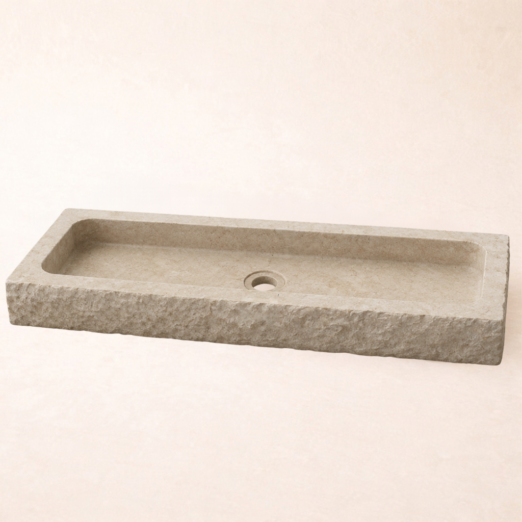 "ADDAE" - LONG Stone Basin Rectangular