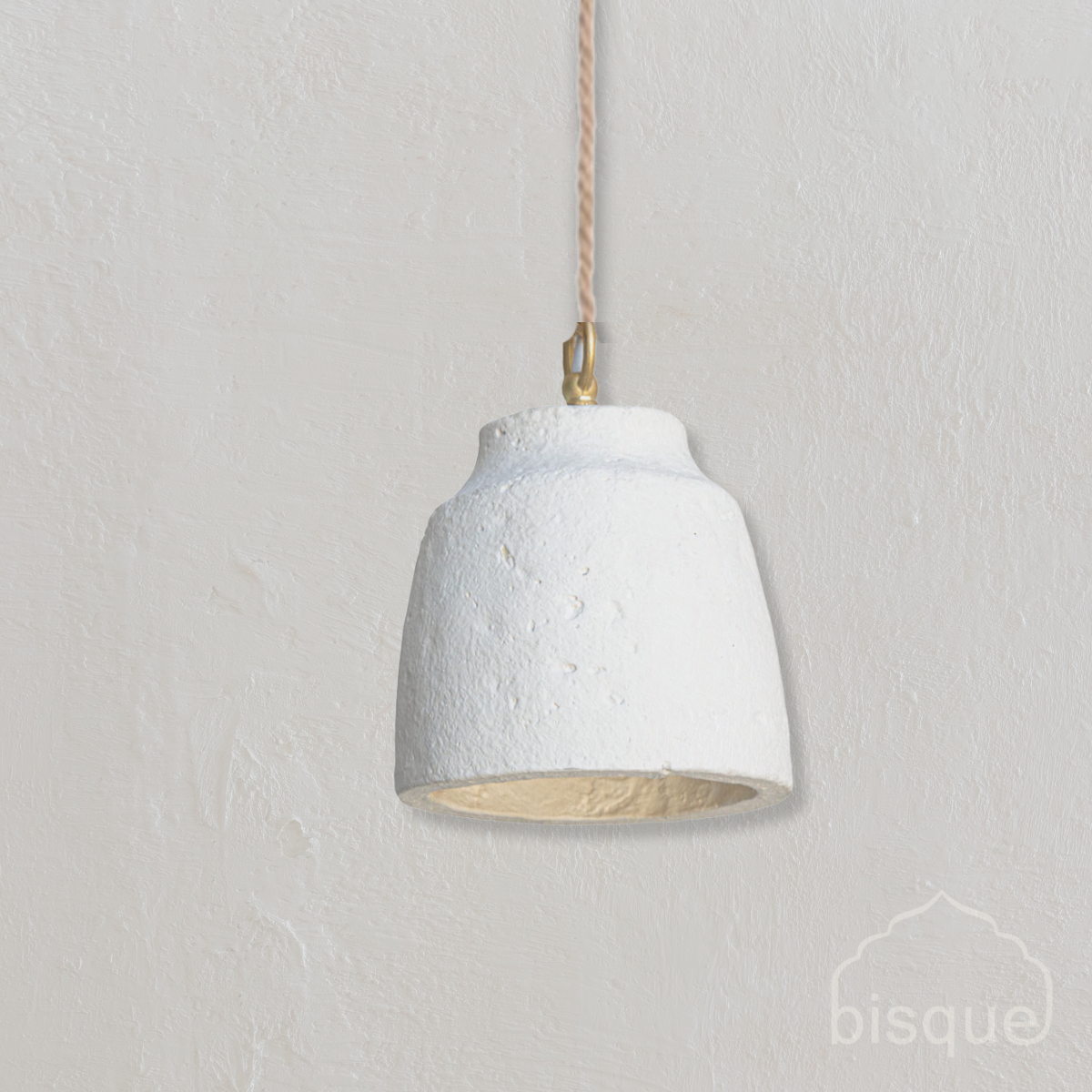 Pendant: Yani, Petite 15cm White GRC Pendant Light