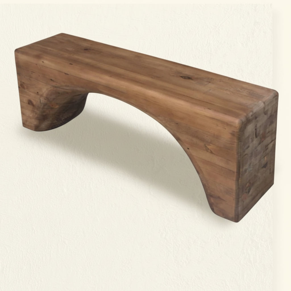 Bench: Adua Reclaimed Timber Arch Bench