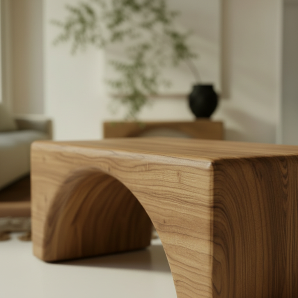 Bench: Adua Reclaimed Timber Arch Bench