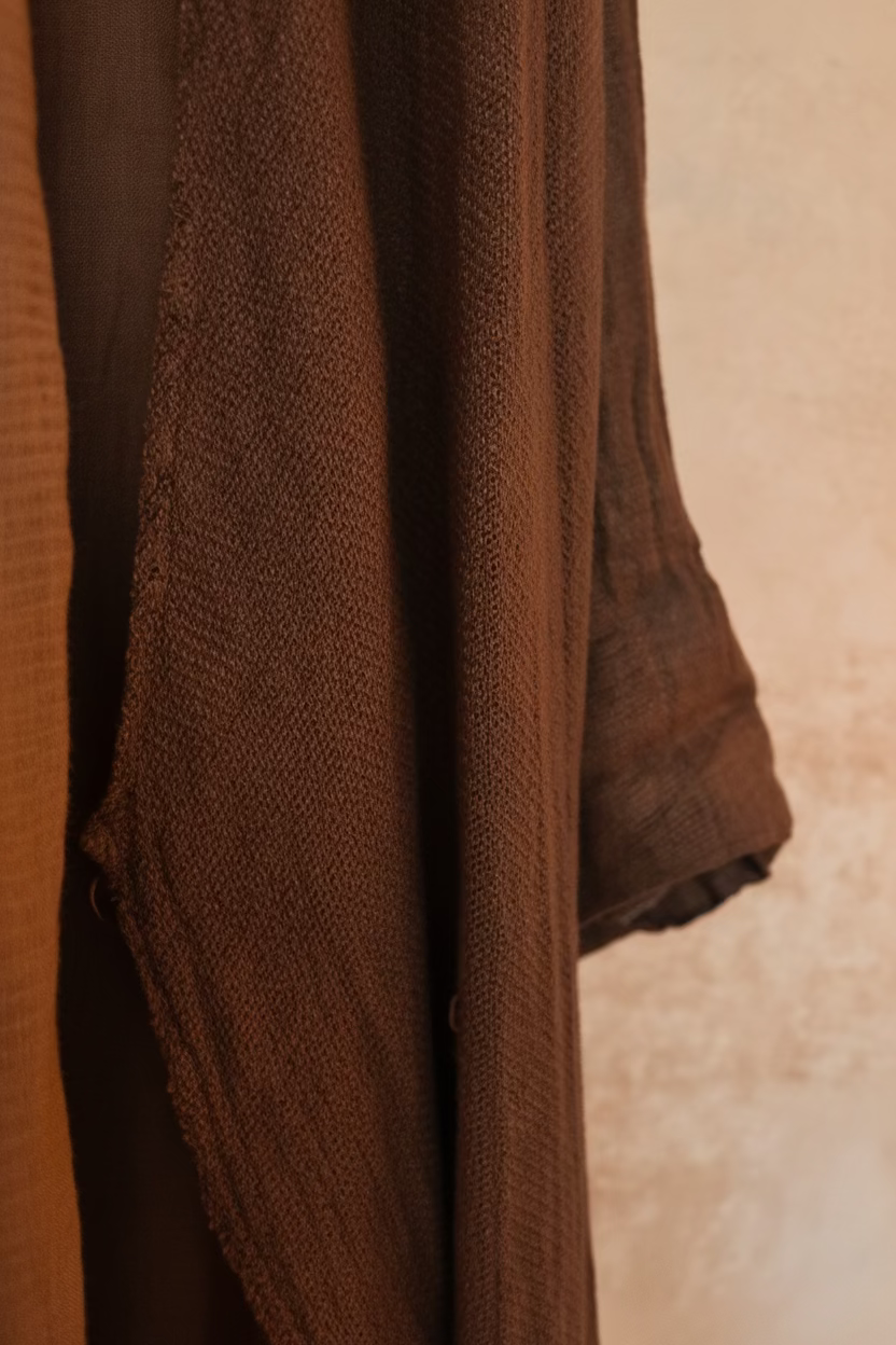 Italian Linen : Annabelle: Jacket, One size | Pecan Brown