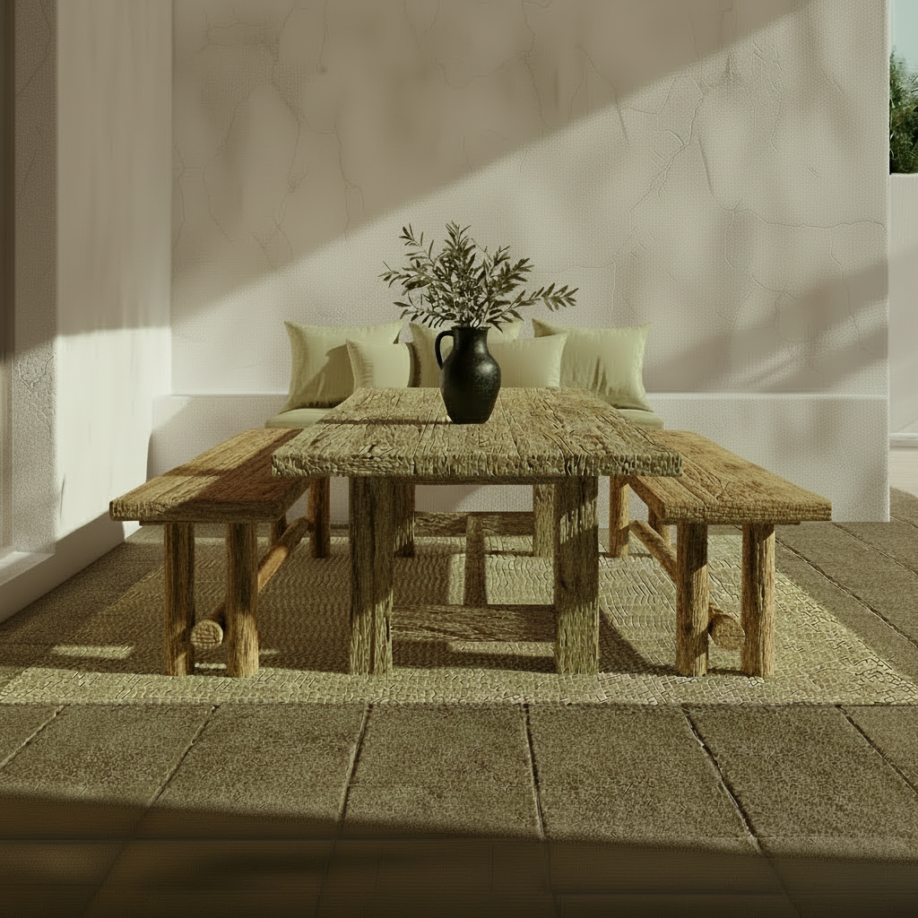 Anyango : 150cm Teak Bench Seat, Natural