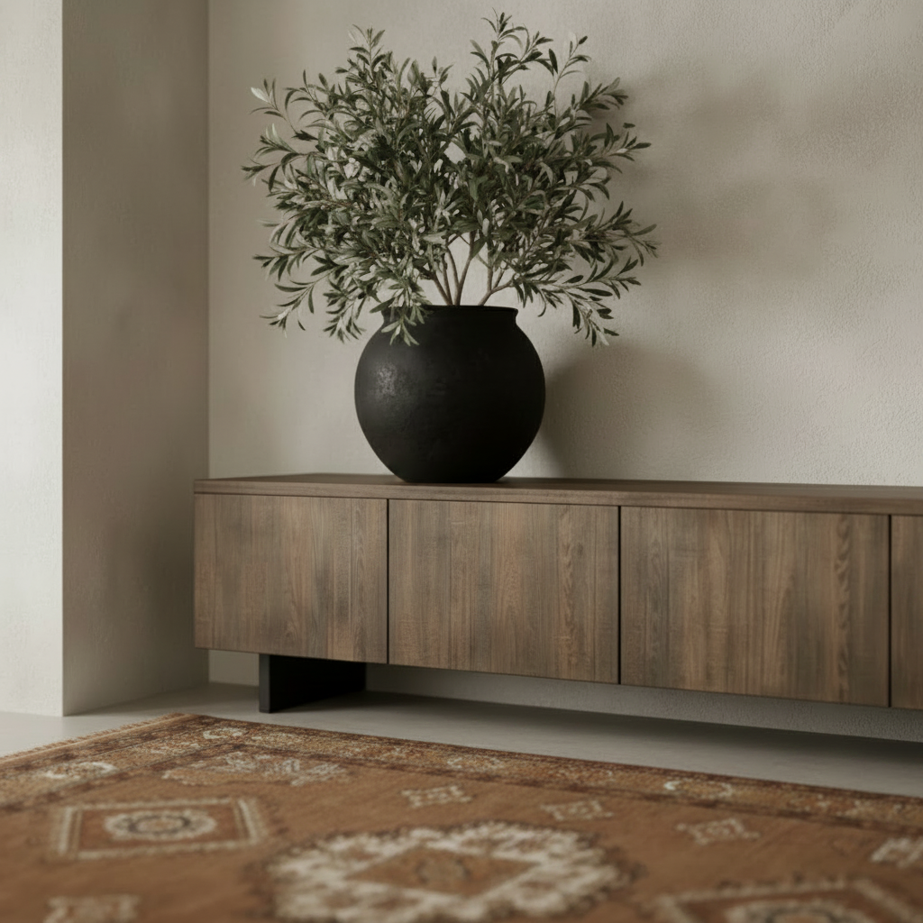 entertainment unit: Aosta, reclaimed Teak Low Cabinet