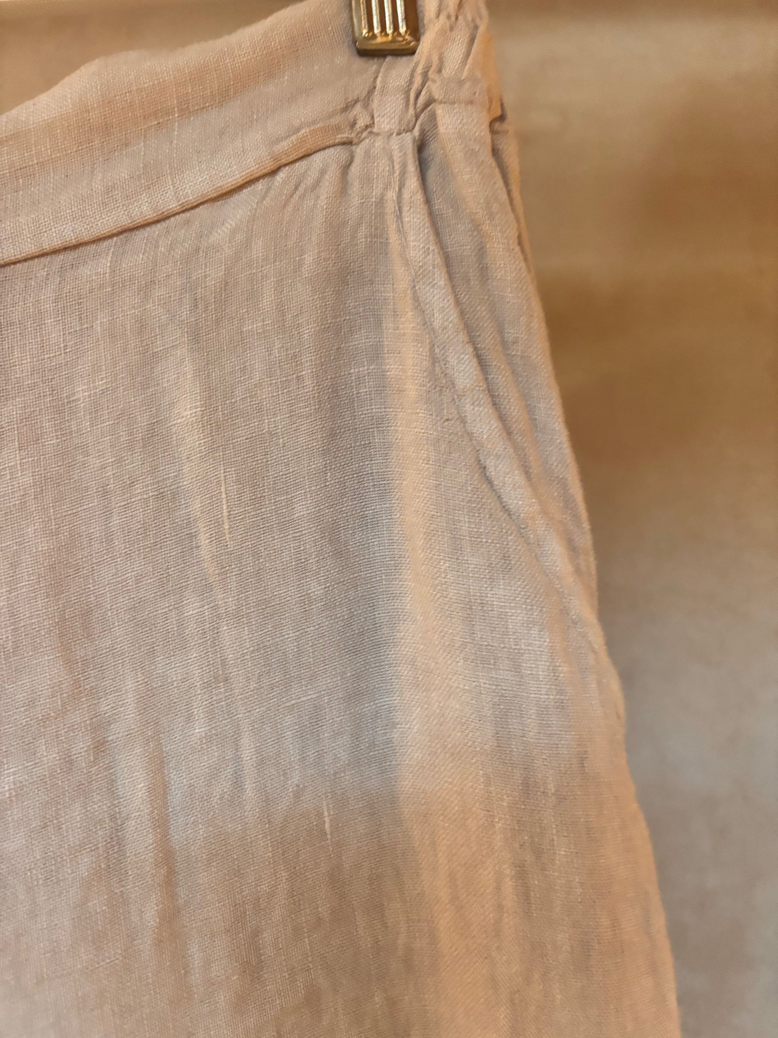 Italian Linen : Aster : Pants, S/M | Ecru