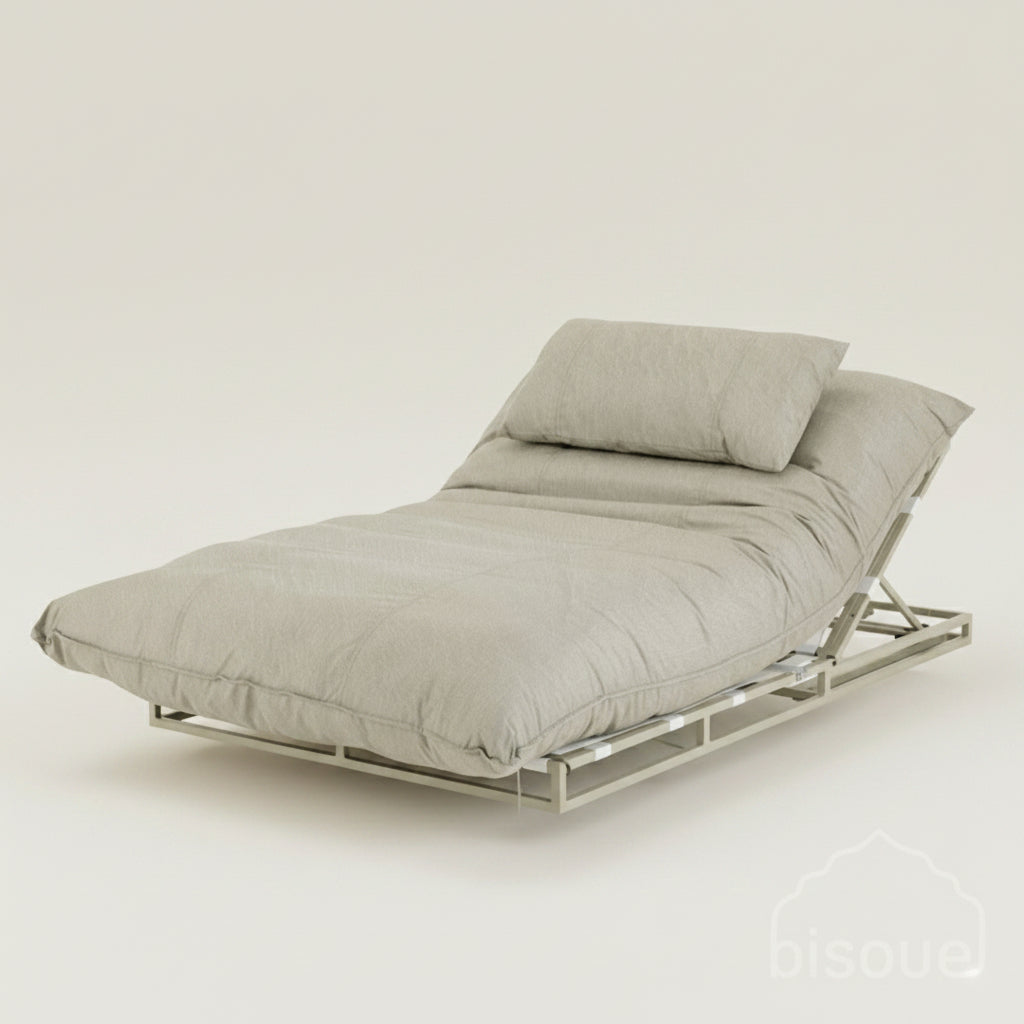taupe outdoor Coral sunbed