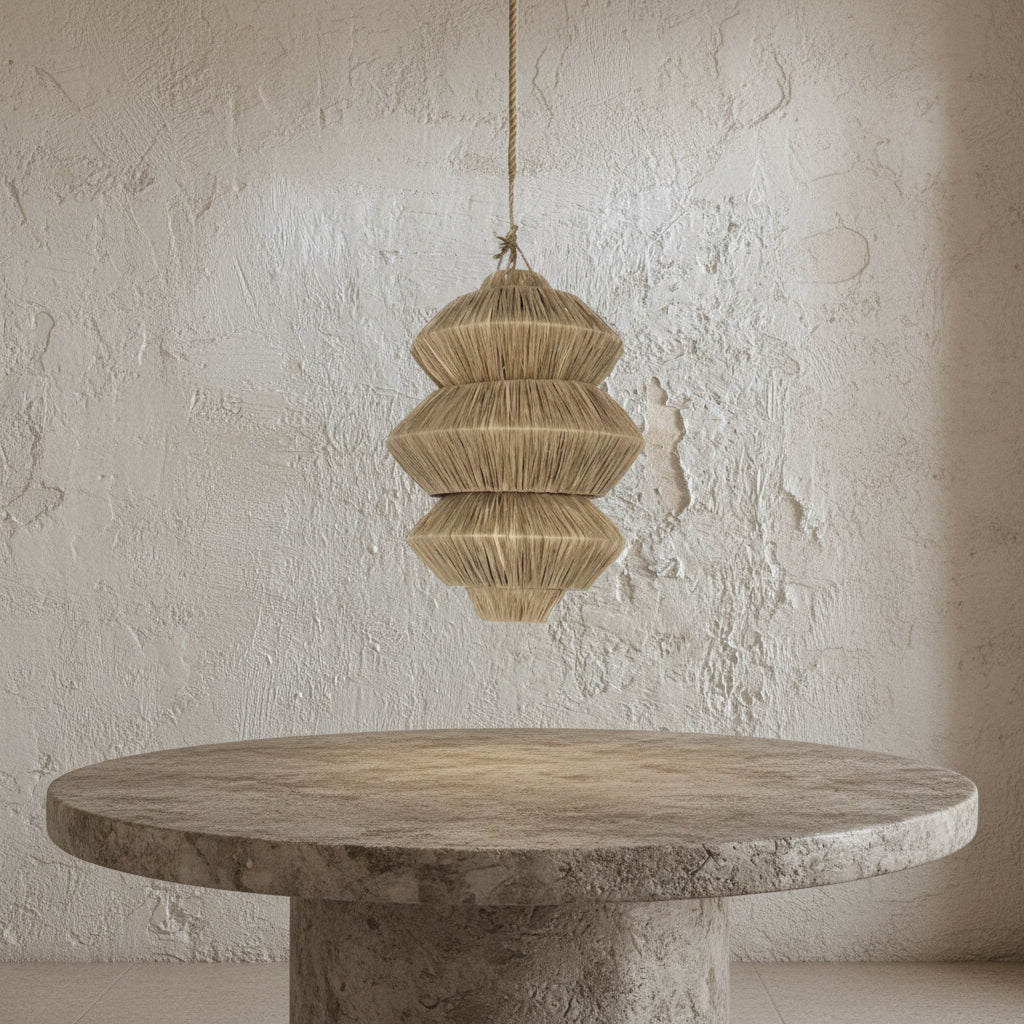 CLEARANCE PENDANT : Abina : Raffia Pendant Light
