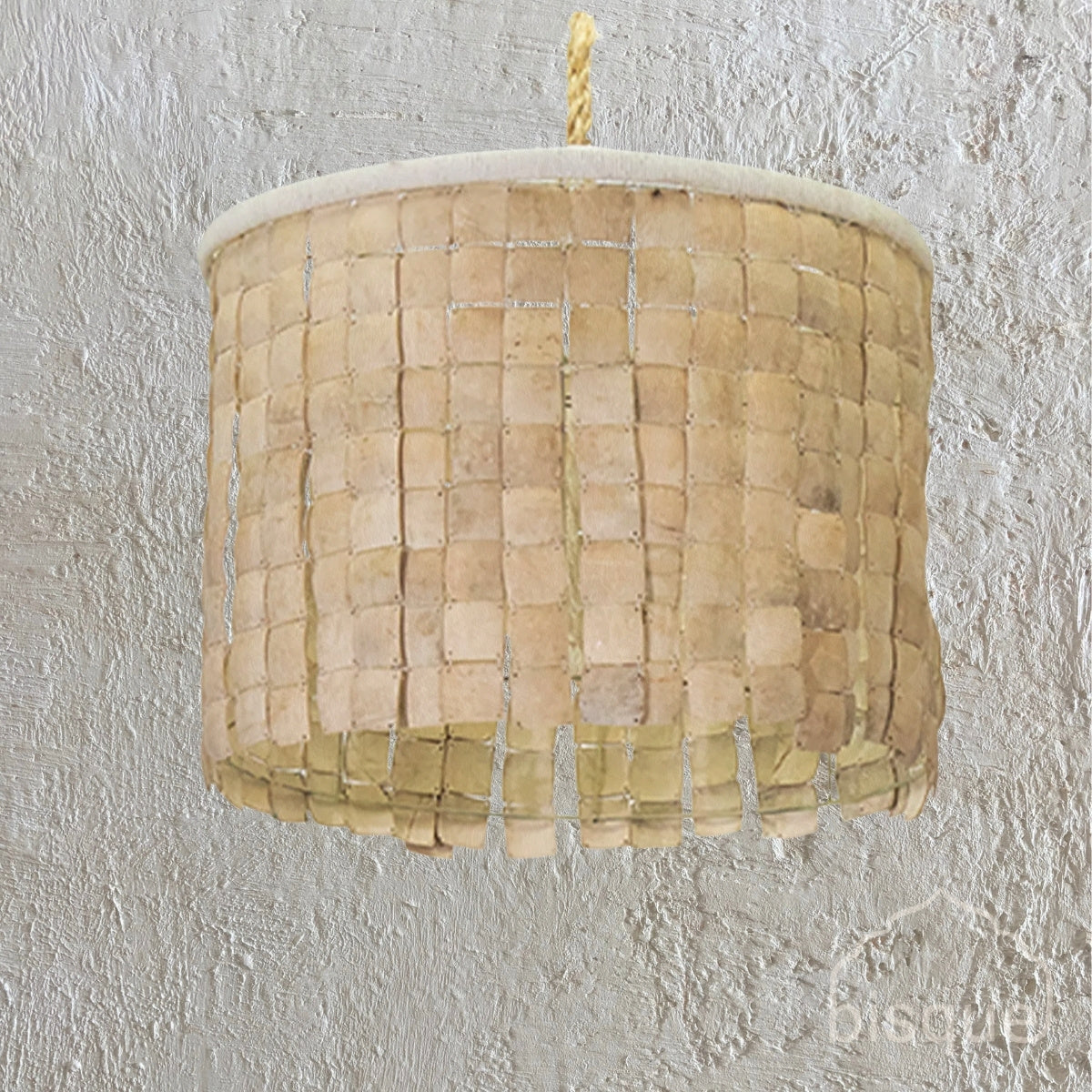Sereana : Coconut Shell Drum Pendant Light