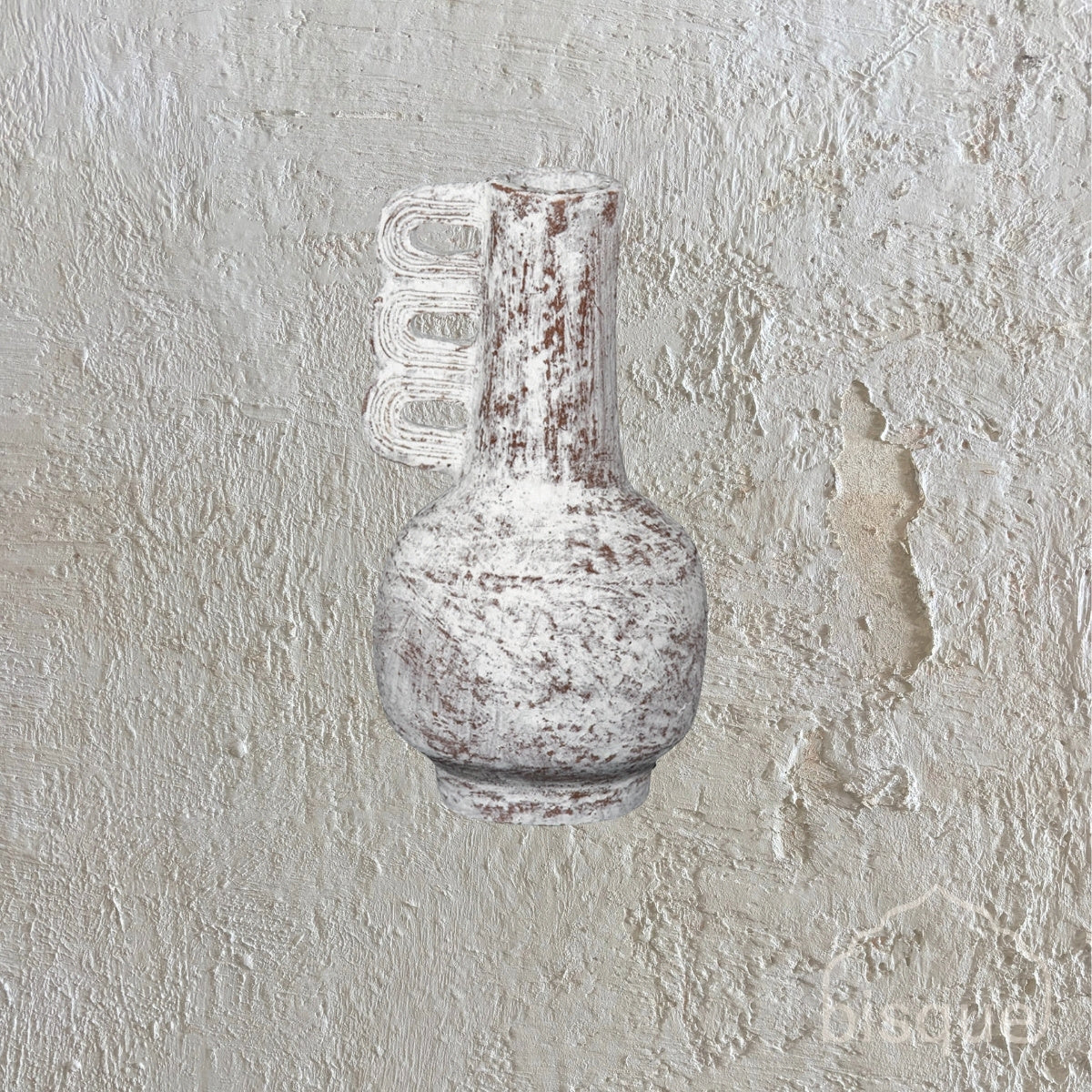 Fazo : Terracotta Vase, Whitewashed