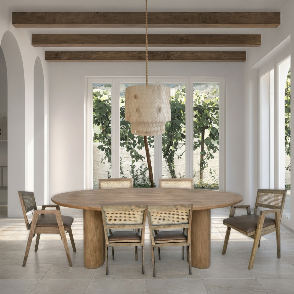 Dining table: Bonito, Recycled Teak Oval Dining Table