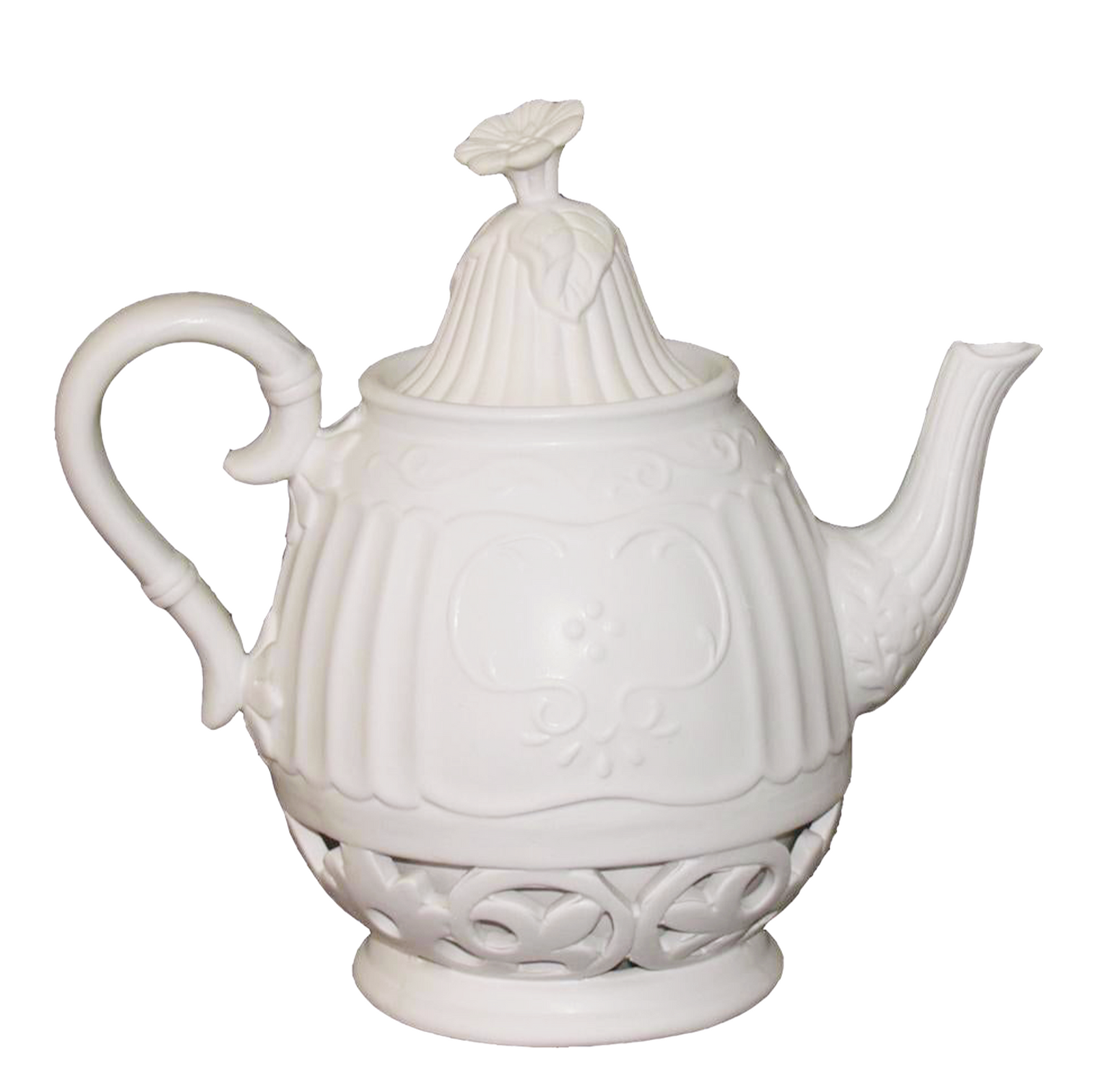 Daisy : Teapot, White Ceramic