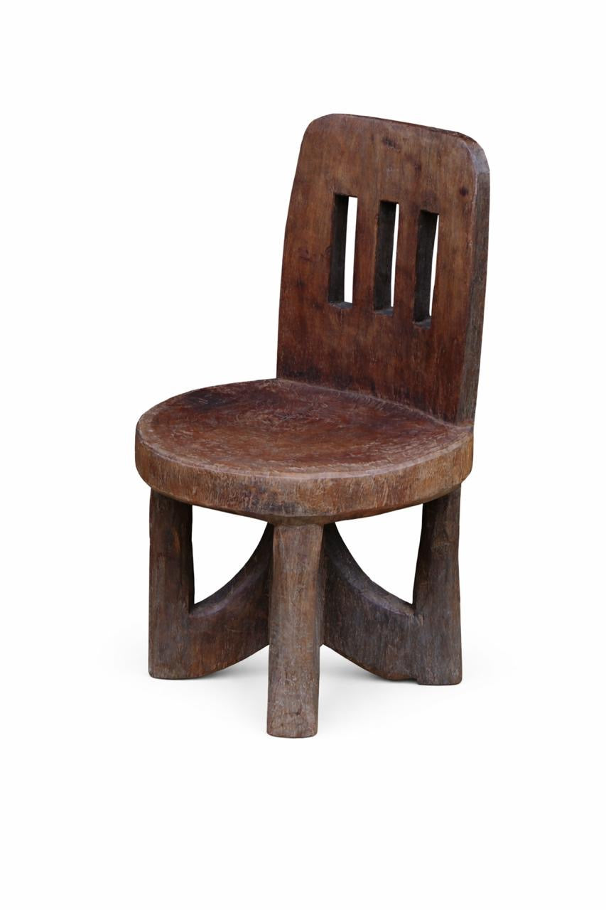 Peri : Tribal Hand Carved Occasional Chair.