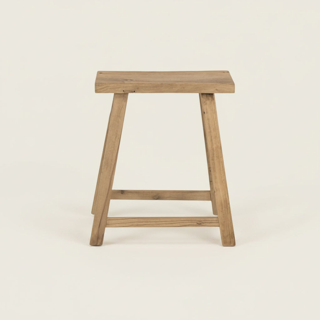 dewei recycled pine low long asian stool