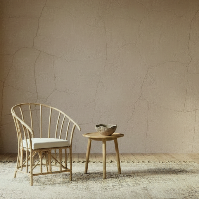 eloise classic asian style armchair, including cushion. bisque traders