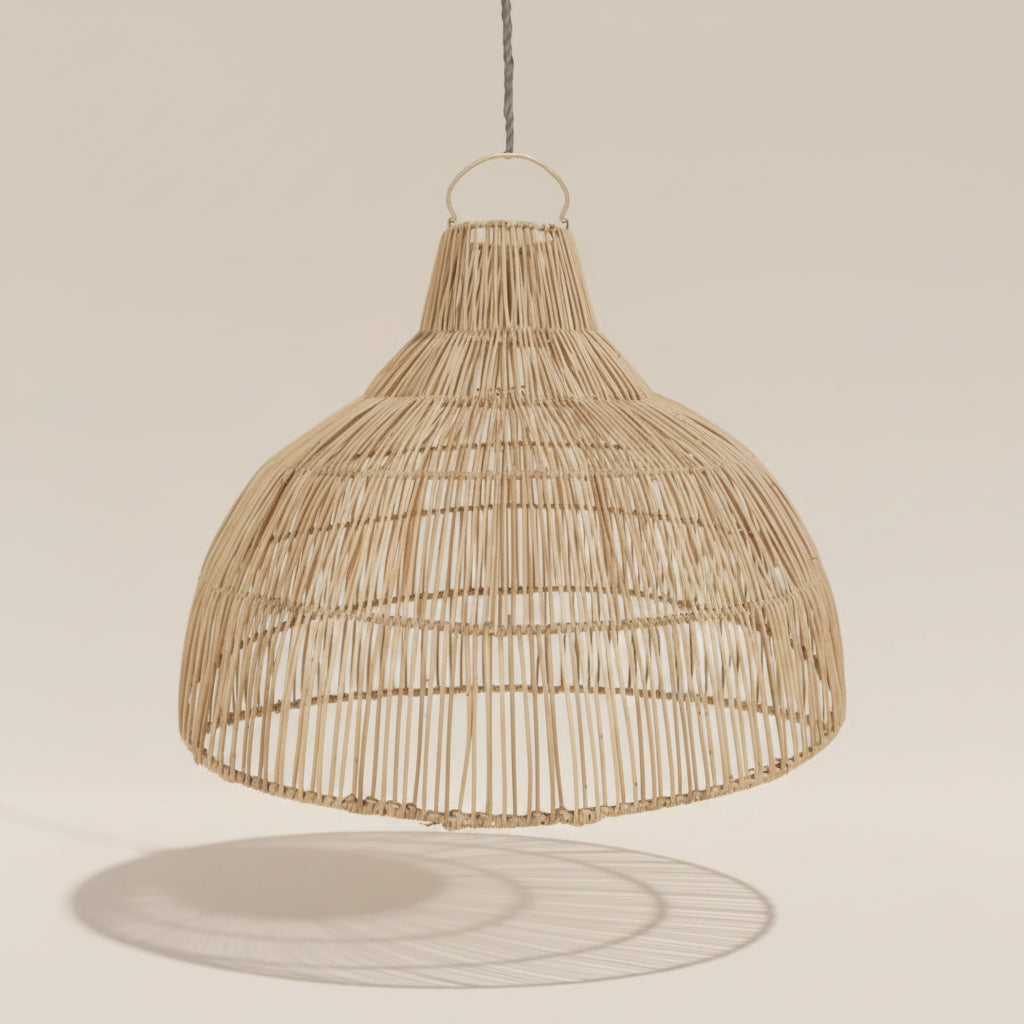 CLEARANCE PENDANT : Farah : Rattan Pendant, Natural