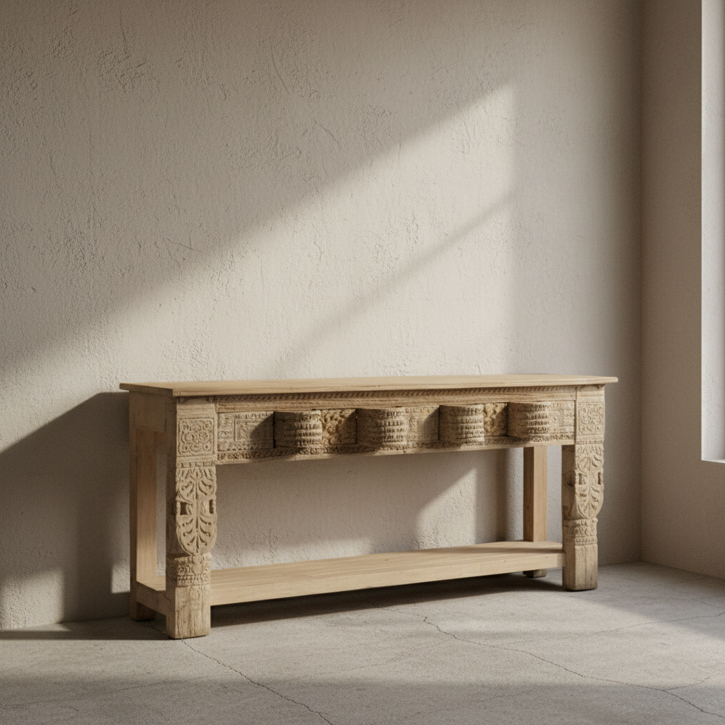 Kaashi : Carved Indian Console