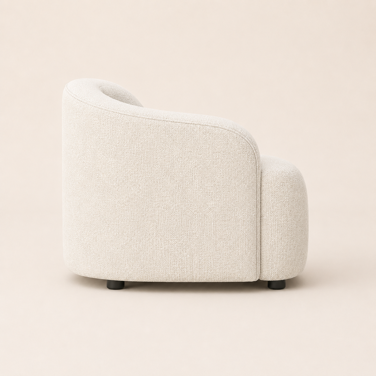 Sofa : Luca : Curved Modular Off White Upholstered 95 cm deep 4.3 m Sofa
