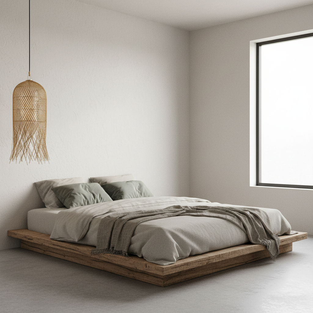 CLEARANCE PENDANT : Occi : Rattan Shaggy Pendant, Natural