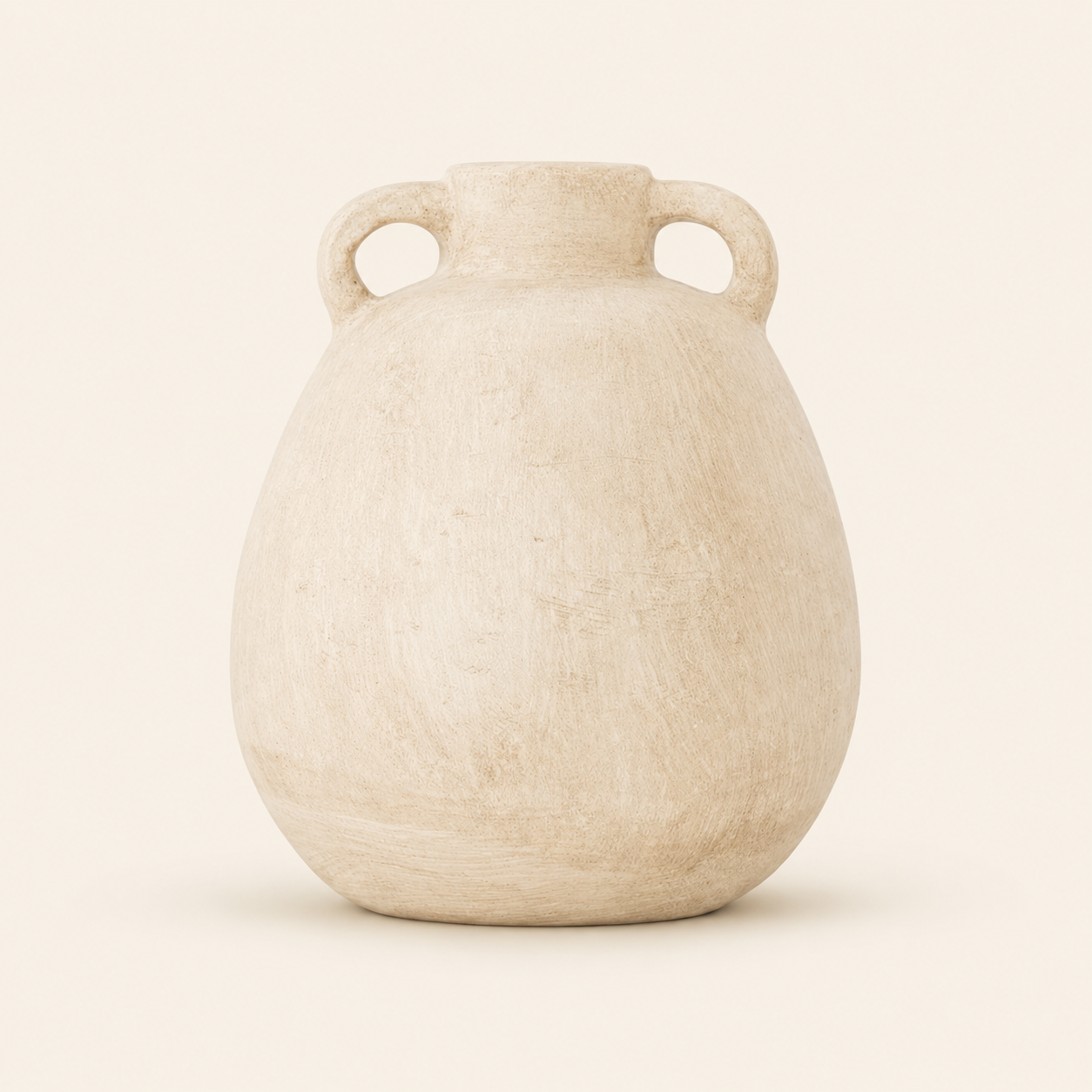 Tapole : Large Terracotta Double Handle Pot | Ecru