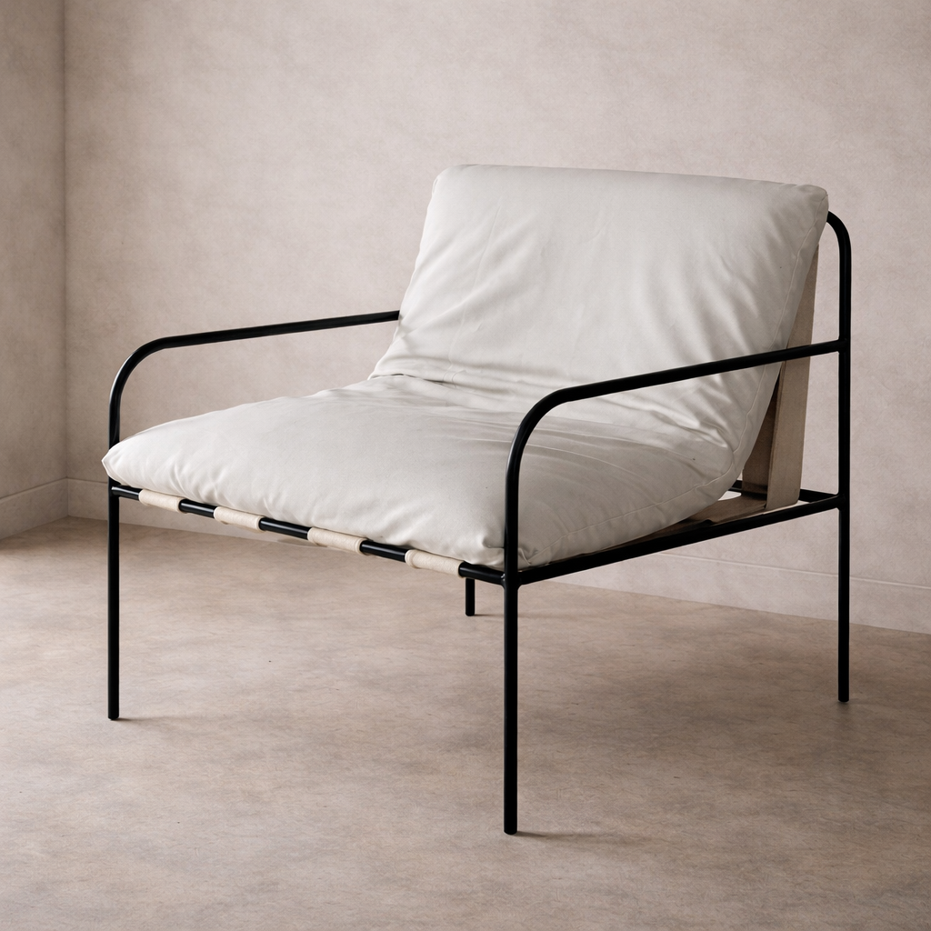 Dining chair: Turin, indoor/Outdoor Dining chair. Metal and white.