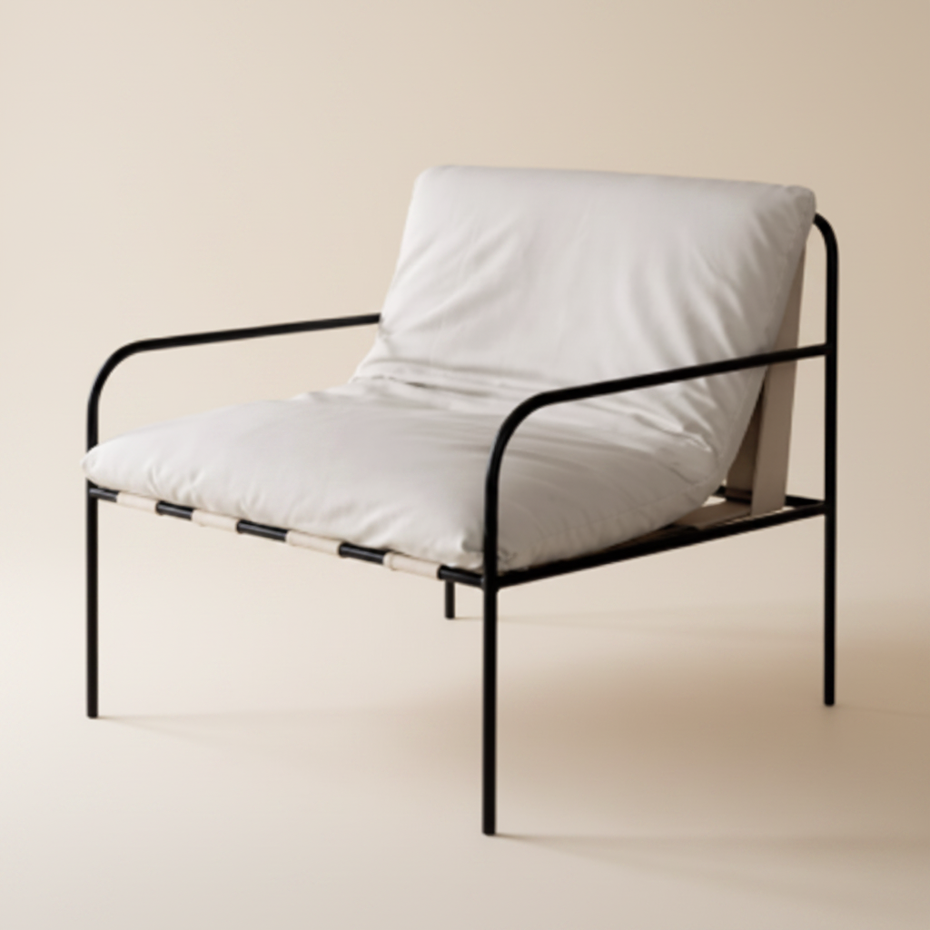 Dining chair: Turin : Indoor/Outdoor Dining chair. Metal and white.