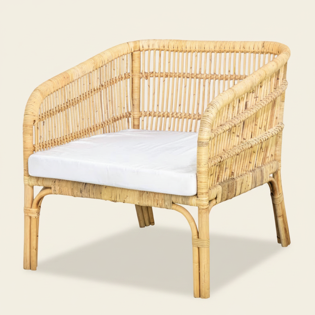 ulat modern classic living room armchair, bisque traders