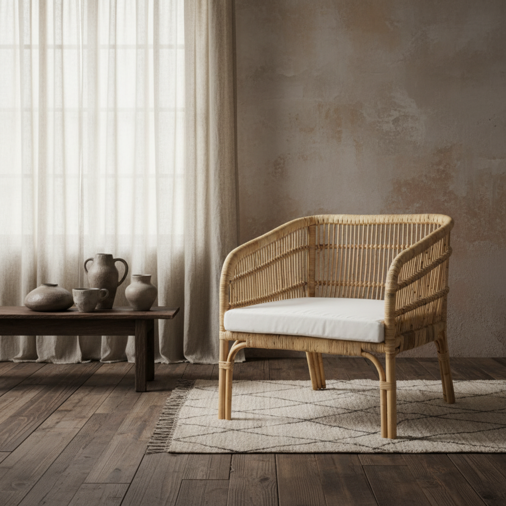 ulat modern classic living room armchair, bisque traders