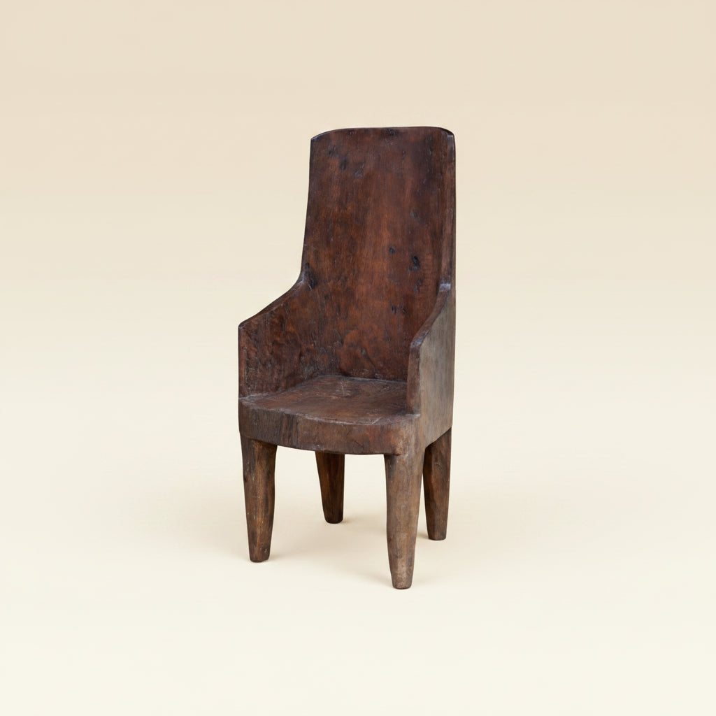 Womak primitive accent occasional chair, wabi sabi style, Bisque Traders, Byron Bay Furniture