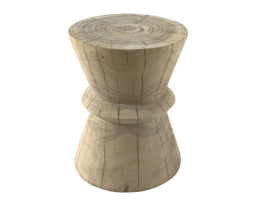 Samar : Reclaimed Wood Side Table/Stool