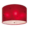 RND ROSE PEND LAMP 55cm RED/BL-Default-BisqueTraders