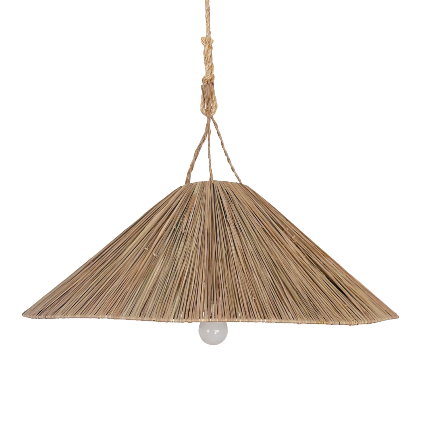 Eftia : Cone Raffia Pendant