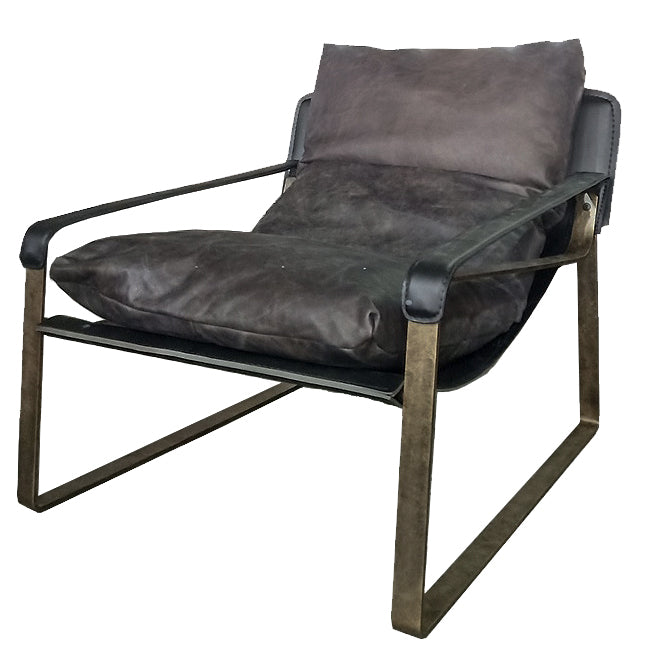 Occasional Chair : Thomas Leather Recliner | Ebony