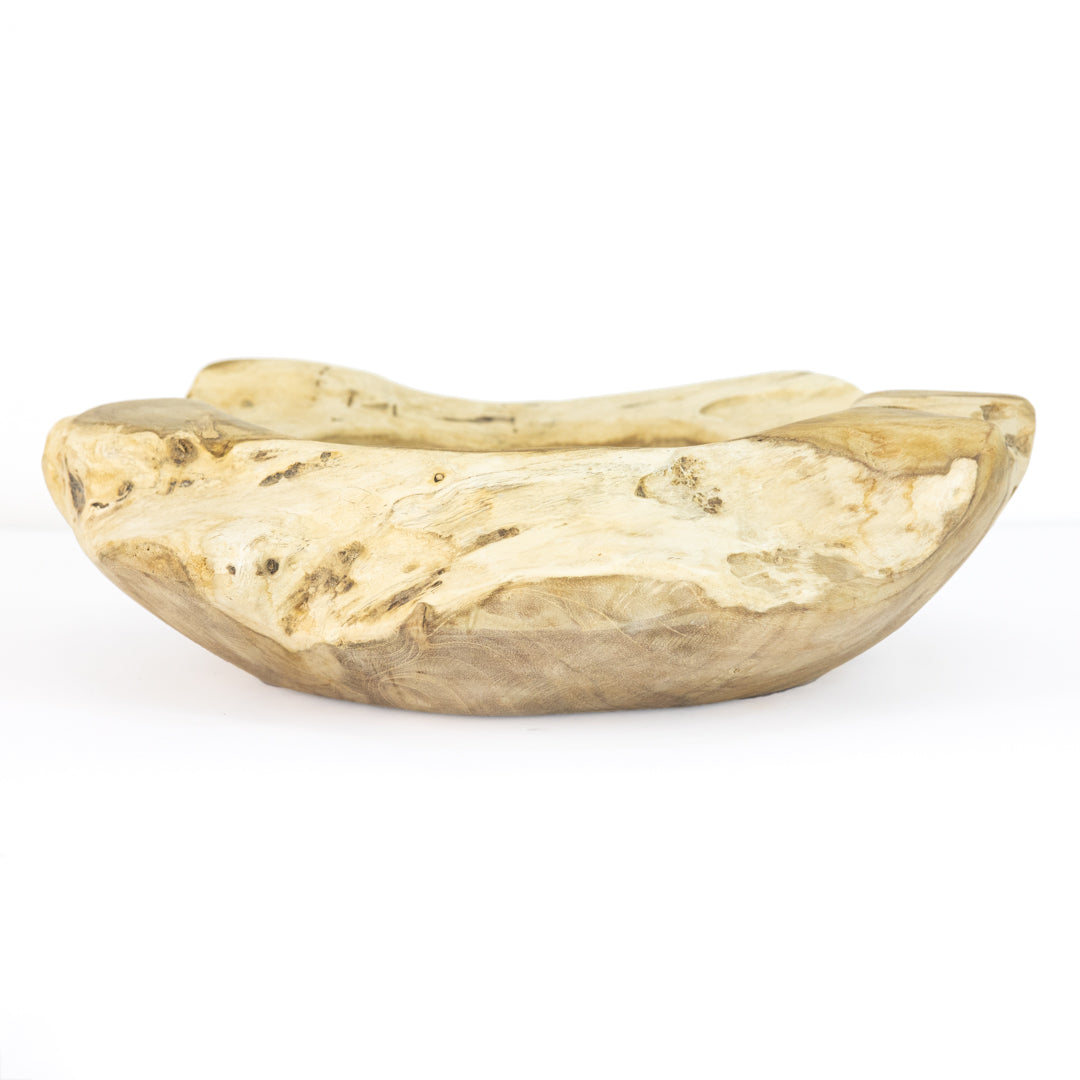 Kusa : Teak Bowl, Bleached