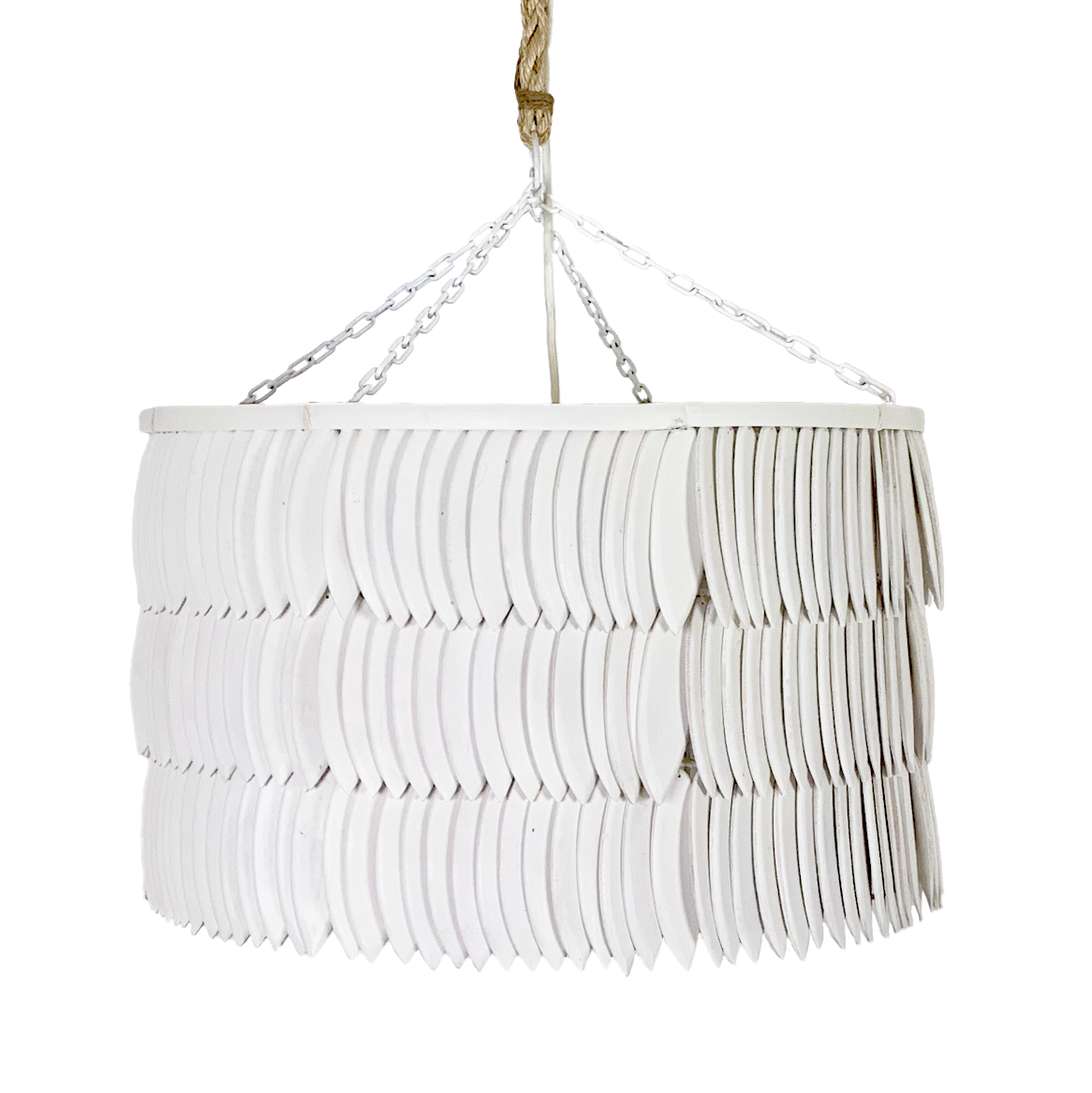 Jumu : Wooden Cuttlefish Pendant Light Small