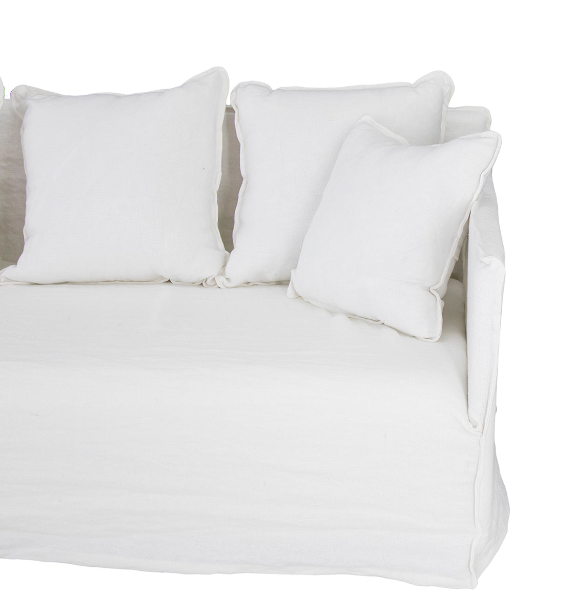 Khalia : 3 Seater Sofa, White