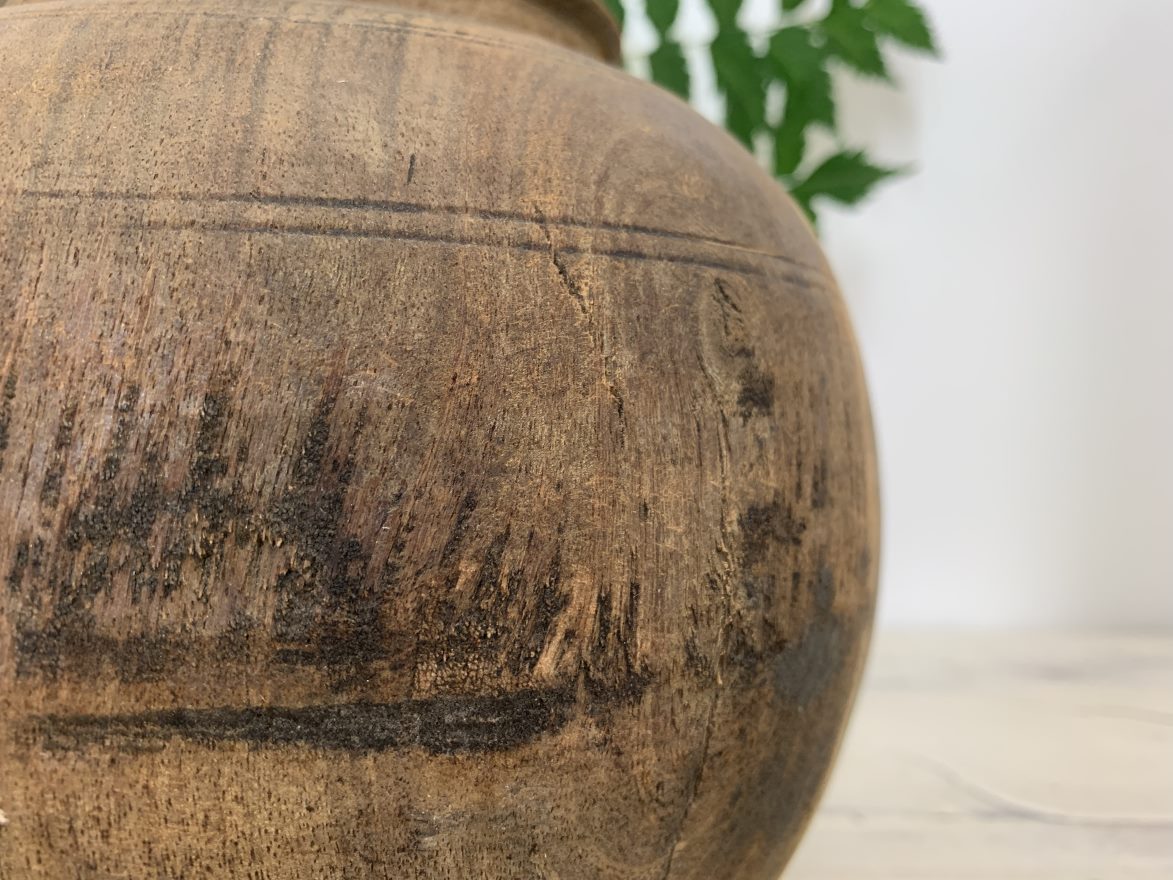 Duranji : Wooden Oil Pot